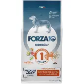 Forza10 Medium Diet Low Grain Horse and Peas dieetti-kuivaruoka koirille, joilla on ruoka-intoleransseja ja allergioita, 12 kg