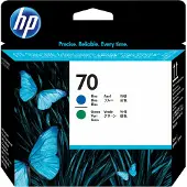HP – No 70 Ink Cart/Blue+Green Printhead (C9408A)
