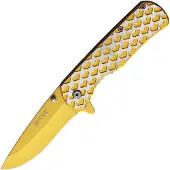 S-TEC Heart Linerlock Gold A/O
