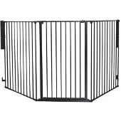 SPD Pet Flex L Extra Tall Dog Gate -koiraportti musta 146-223 cm