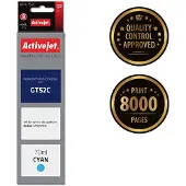 ActiveJet AH-GT52C ink (replacement for HP GT-52C M0H54AE; Supreme; 70 ml; cyan)