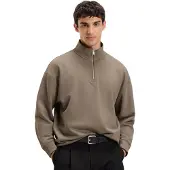 HUGO Durty244 10249110 Red Collegepaita Puolivetoketjulla