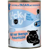 Lucky Lou 6x 400g Lifestage Adult Siipikarja & Fasaani märkä kissanruokaa