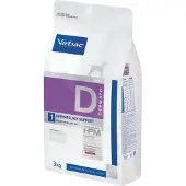 Virbac Veterinary HPM 1 Dermatology Support Dog koiran kuivaruoka ihon toiminnan parantamiseen, 3 kg