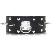 Kiotos Leather Collar Spiked