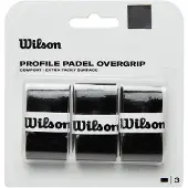 Wilson Profile Padel Overgrip Musta Teippi – 3 kpl