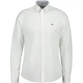 Gant for man. 3230115 Oxford Slim Fit Stretch Shirt white (XL), Casual, Cotton, Classic, Long sleeve
