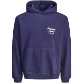 Jack & Jones Jornorrebro Typo Back Sweat Hood Sn Jnr - Navy - 164