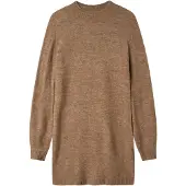 LMTD Nlflodet Ls Short Knit Dress - Brown - 164