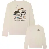 Knowledge cotton apparel Organic Cotton Long Sleeved T-Shirt - Cream - XL
