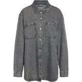 Noisy May Välikausitakki 'NMALVA' harmaa denim