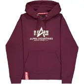 Alpha industries Collegepaita 'Basic' beige / tummanpunainen
