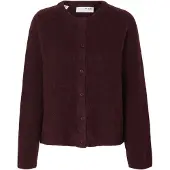 Selected Slwlulu New Ls Knit Cardigan Noos - Red - M