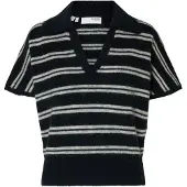 Selected Slflulu Ss Knit Polo - Black - XL