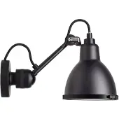 DCW éditions Lampe Gras 304 Classic ulkovalaisin, pyöreä varjostin, musta