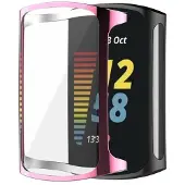 CaseOnline Silikonikuori Fitbit Charge 5 - Vaaleanpunainen