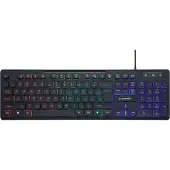 Gembird KB-UML-02, Täysikokoinen (100 %), Langallinen, USB, LED, musta