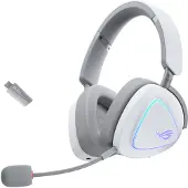 Asus ROG Delta II, Langallinen & langaton, 20 - 20000 Hz, Pelaaminen, 318 g, Kuulokkeet, Valkoinen (90YH03W0-BHUA10)
