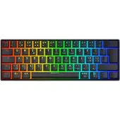 Deltaco DK470 60% mekaaninen näppäimistö, hot-swap Gateron-kytkimet, musta