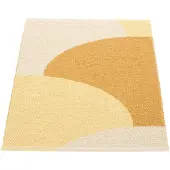 Pappelina Hill matto Ochre/Pale yellow/Cream 70 x 90cm