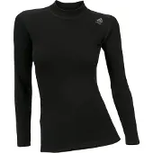 Aclima Women's WarmWool Crewneck Jet Black Kerrasto yläosat XL