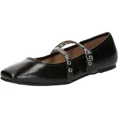 Bianco Biarose Karré Cross Mary Jane Faux Leather - Black - 37