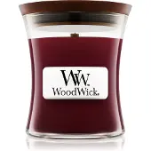 Woodwick Black Cherry tuoksukynttilä sisältää puusydämen 85 g
