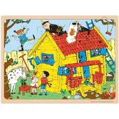 Peppi Pitkätossu Barbo Toys Kehyspalapeli Puu 24