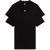 Tommy Hilfiger for man. DM0DM20687 Set of 2 extra slim knitted T-shirts black (L), Casual, Cotton, Short sleeve