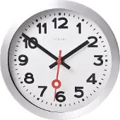 Nextime - Station Seinäkello 19 cm Valkoinen