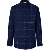 Pepe Jeans for man. PM3090812 Coventry navy shirt (M), Casual, Cotton, Long sleeve