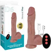 Vuxen Heating, Thrusting & Rotating Silicone Dildo 22 cm
