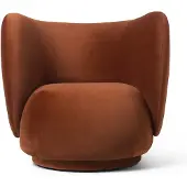Ferm Living , Rico Lounge nojatuoli Rich Velvet - Rust