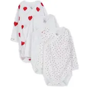 Petit Bateau Potkuhousut/body punainen / luonnonvalkoinen