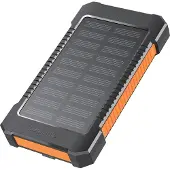 Logilink PowerBank 6.000 mAh 10W Solcell Svart/Orange