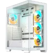 Gigabyte C500 PANORAMIC STEALTH, Midi Tower, PC, Valkoinen, ATX, Mini-ATX, Mini-ITX, Lasi, Muovi, Terästä, Pelaaminen (GB-C500PI ST)