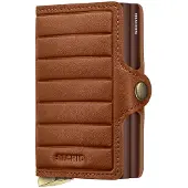 Secrid Twinwallet Emboss Lines+ korttikotelo, konjakki