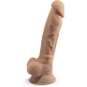Silexd Lämpömuokattava Silikonidildo 18 cm – Vaalea