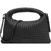 Les Visionnaires Sadie Weave Olkalaukku Nahka 37 cm Musta