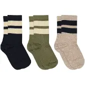 Mp Denmark Anker Socks - 3-Pack - Brown - 29/32