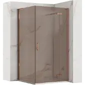 REA Hugo suihkukaappi 100x90 Copper Brush