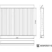 Blue Print Suodatin, sisäilma ADBP250110