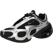 Nike Matalavartiset tennarit 'AIR MAX MUSE' musta / hopea