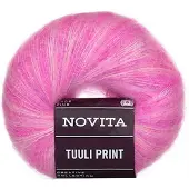 Novita Tuuli Lanka Mohair Kuvioitu 50 g Azalea 913