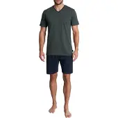 Tom Tailor Lyhyt pyjama tummansininen / khaki