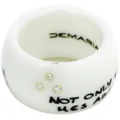 Demaria Naisten sormus - - DM6TMA003-B - Keraaminen - Koko 12 - Valkoinen
