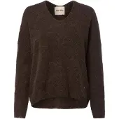 Mos Mosh Mmthora V-Neck Knit - Brown - XS