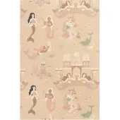 Majvillan Tapetti Mermaid Reef, Sandy Beige