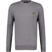 Lyle & Scott Cotton Merino Crew Neck Jumper - Grey - L