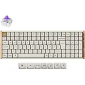 Keychron K4 HE SE langaton näppäimistö, Purple Magnetic kytkimet, valkoinen